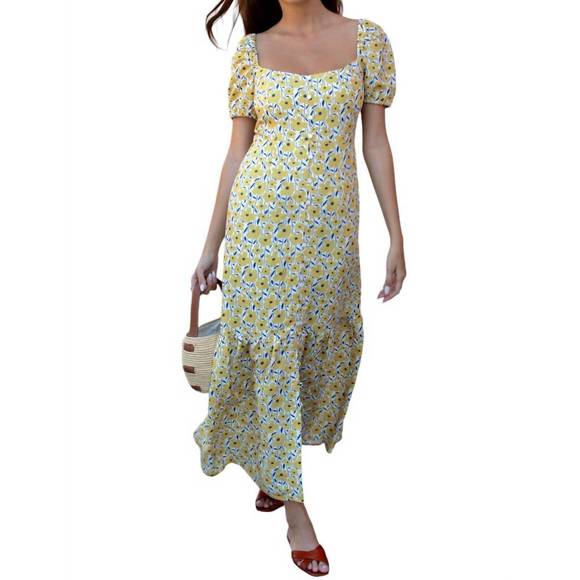 EMERSON FRY Dresses & Skirts - NEW EMERSON FRY luie maxi dress in sharon's flower gold
